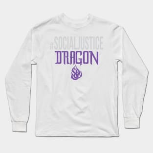 #SocialJustice Dragon - Hashtag for the Resistance Long Sleeve T-Shirt